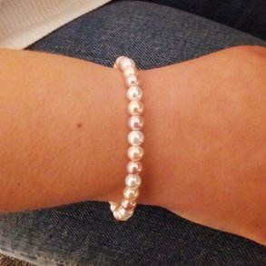 gte flerfarvet Ferskvandsperler.