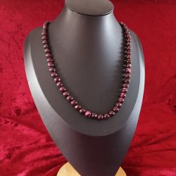 kvalitets Flerfarvet Lilla Agat perle Halskde