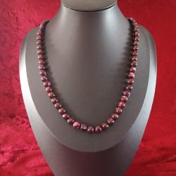 kvalitets Flerfarvet Lilla Agat perle Halskde