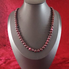 kvalitets Flerfarvet Lilla Agat perle Halsk�de