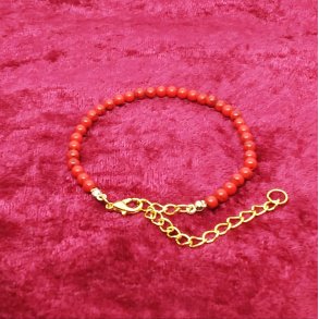 Tyske R�de Jaspis-Jasper perle armb�nd. F�s i 3 st�rrelser