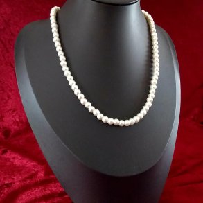 Flot Unik klassisk Ferskvandsperle Halsk�de