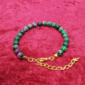 Armb�nd med flotte 6 mm Indisk Agat perler