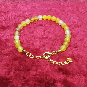 Super flot 6 mm Rav Agat perle armb�nd