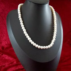 Flotte store Ferskvandsperler. En Unik klassisk perle halskde