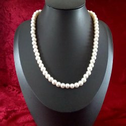 Flotte stor perler, en Unik klassisk Ferskvandsperle Halskde