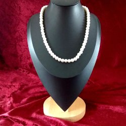 Flotte stor perler, en Unik klassisk Ferskvandsperle Halskde