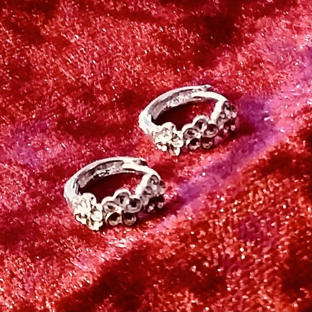 Flotte Blomster �reringe i s925 Sterling S�lv