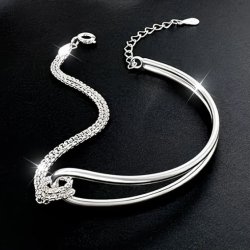 B�jle armb�nd i s925 Sterling s�lv