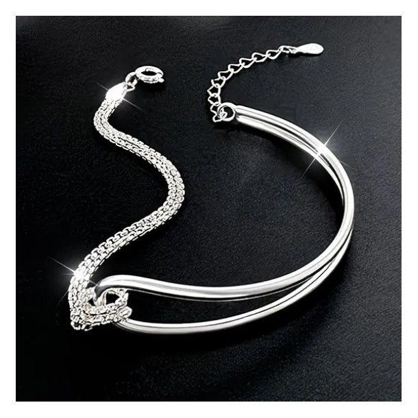 B�jle armb�nd i s925 Sterling s�lv