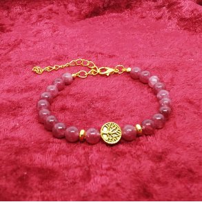 Super flot armb�nd med perler af Granat