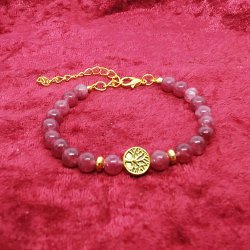 Super flot armbnd med perler af Granat