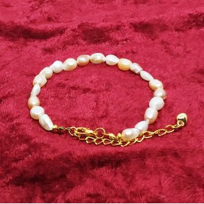 HF design : Elegant forskellige farvet Ferskvandsperle armb�nd