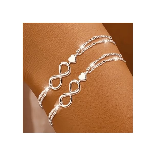 Flot Evigheds armb�nd i s925 s�lv