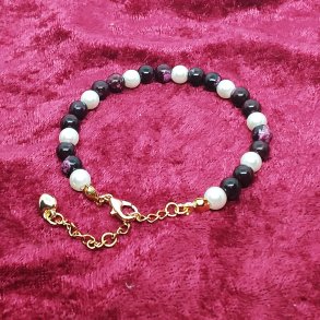 HF design. Flerfarvet top kvalitets Agat med Ferskvandsperler