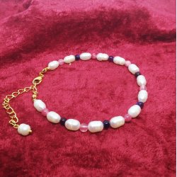 HF: Sol og sommer Ferskvandsperler, Rosa og Lilla Amatyst