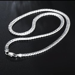 Halsk�den til b�de kvinden og manden i 925 Sterling s�lv