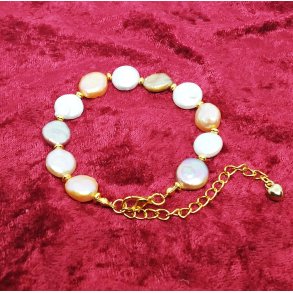 HF design. Luksus Flerfarvet Ferskvandsperler helt i top