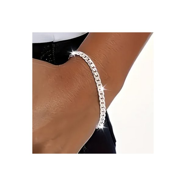 Flot s925 s�lv armb�nd til kvinden og manden