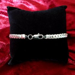 Fladt Slange armbnd i s925 slv