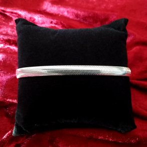 Fladt Slange armb�nd i s925 s�lv