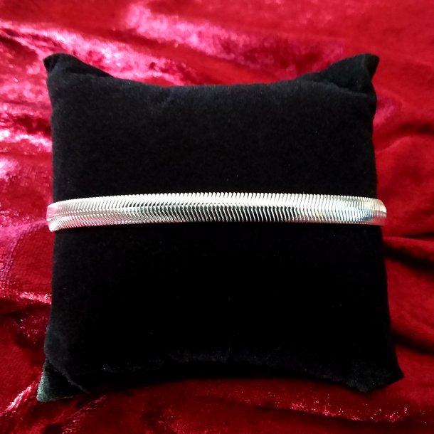 Fladt Slange armbnd i s925 slv