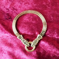 Midgrdsormen som forgyldt armbnd 