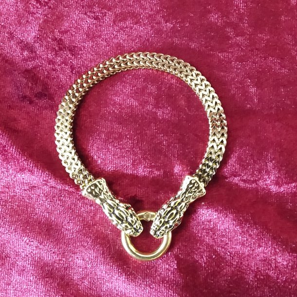 Midgrdsormen som forgyldt armbnd 