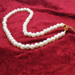 Flotte stor perler, en Unik klassisk Ferskvandsperle Halskde