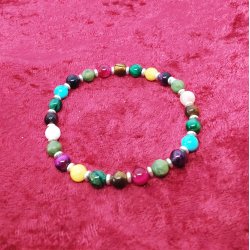 HF : Flot og farverigt armbnd med Indiske Tigerjne