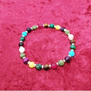 HF : Flot og farverigt armb�nd med Indiske Tiger�jne