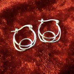 Flotte Knude �reringe i s925 Sterling S�lv