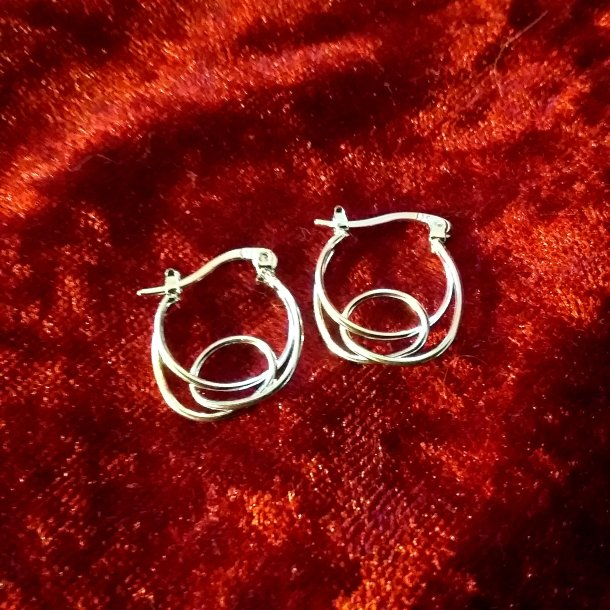 Flotte Knude �reringe i s925 Sterling S�lv