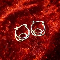 Flotte Knude �reringe i s925 Sterling S�lv