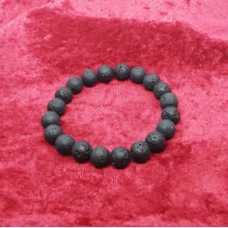 HF : Flot armbnd med 10 mm Lava perler