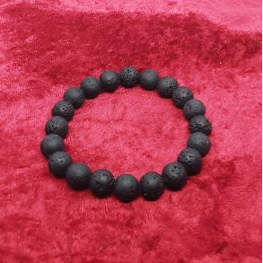 HF : Flot armb�nd med 10 mm Lava perler