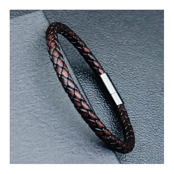 Mrkebrunt lder armbnd