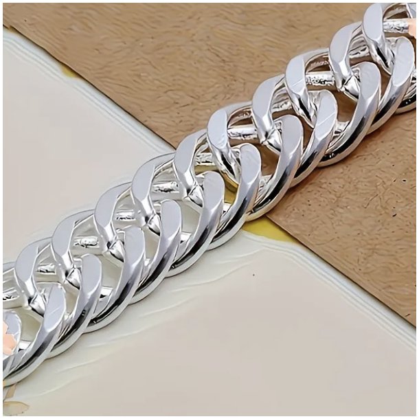 Vores kraftigt Panzer armb�nd i s925 Sterling S�lv