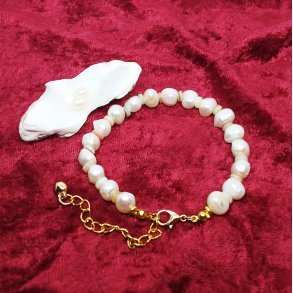HF design.  Barok Ferskvandsperle armb�nd