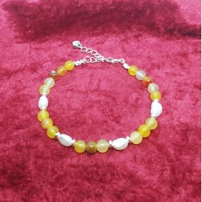 HF : Sol og sommer, flotte Rav Agater og Ferskvandsperler