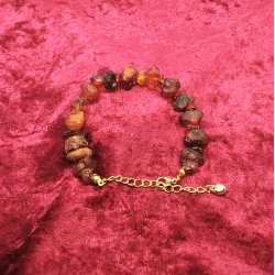 Flot uslebent Dansk Rav armbnd