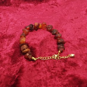 Flot uslebent Dansk Rav armb�nd