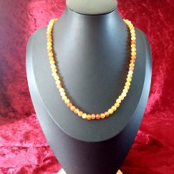 Super flot Carnelian perle halskde