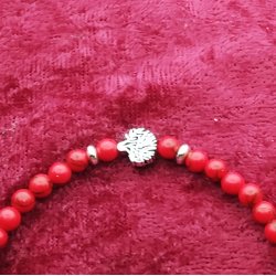 Tyske Jaspis-Jasper perler med charms. Fs i 3 strrelser