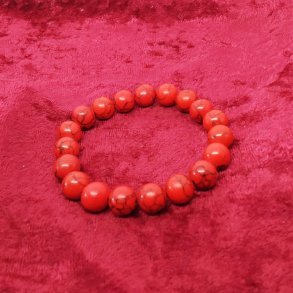 HF : Flot armb�nd med 10 mm Jaspis / Jasper perler