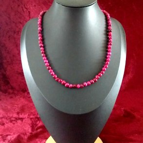 Halsk�de med de flotteste Rosa farvet Tiger�je