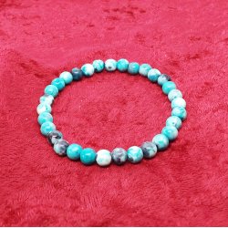 HF : Super flot armbnd med 6 mm Indiske Agat perler