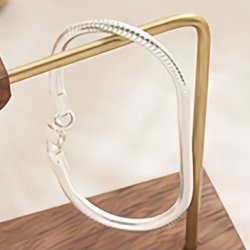 Rundt Slange armb�nd i s925 S�lv