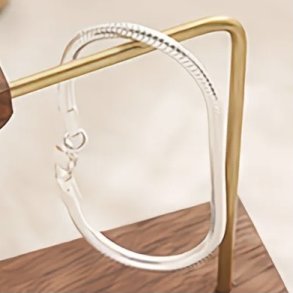 Rundt Slange armb�nd i s925 S�lv