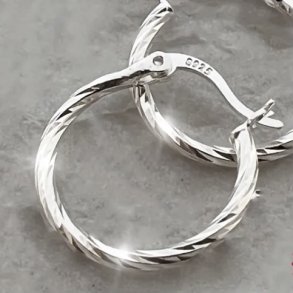 Smukke snoet Hoops s925 Sterling S�lv �reringe